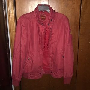 Sergio Valenté Maroon Bomber Jacket